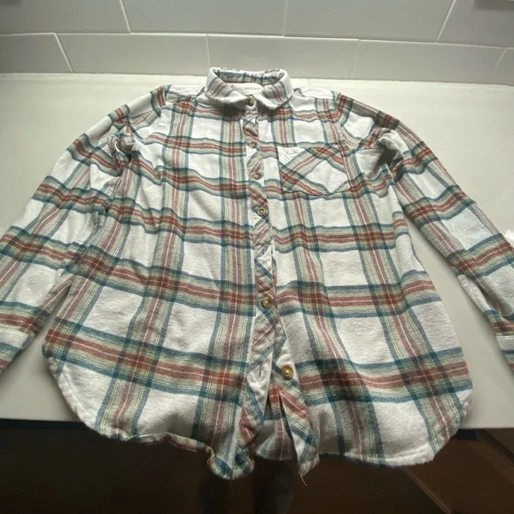 Plaid Button Down Shirt for Women - Picture 2 of 5